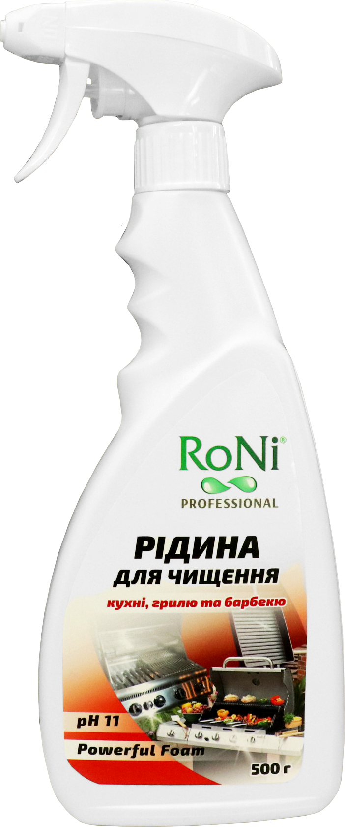 Рідина для чищення кухні, грилей та барбекю RoNi 500г